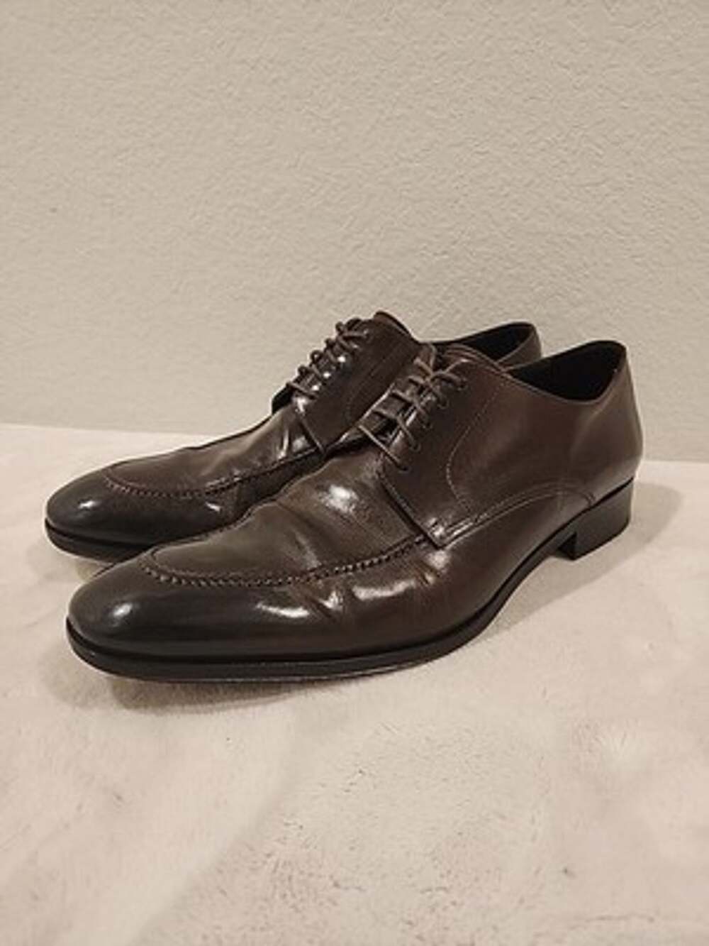 Men's 9.5 To Boot New York Adam Derrick Mens Dress Brown Leather Derby Shoes
